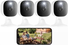 4MP Indoor Cameras for Home Security, 2.4g/5g Cameras for Pet Wired 4PCS