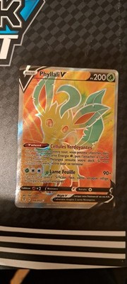 Pokemon Karte Phyllali V 166/203 EB07 Schwert & Schild Himmlische Evolution DE NEU