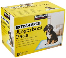 Kirkland Signature Extra-Large Absorbent Pads 100 Large Pads 30x23