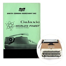 Smith Corona Galaxie Typewriter Instruction Manual User Repro Vtg SCM Marchant thumbnail
