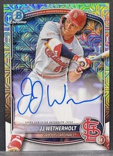 2025 Bowman Chrome - JJ Wetherholt - Mega Box Prospect Stl. Cardinals- Mojo AUTO