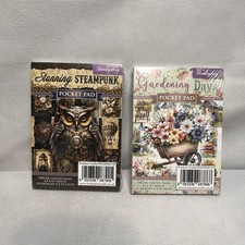 Hunkydory Pocket Pad Stunning Steampunk, Gardening Days, 64 Sheets Card making