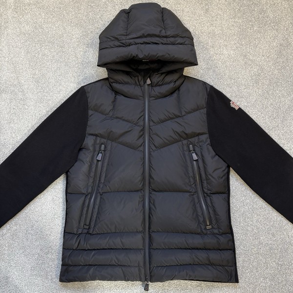Moncler Grenoble Cardigan Black Size XL Fits Large 100% Authentic