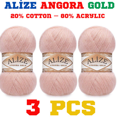 ALIZE ANGORA GOLD 161 Powder Pink Yarn Color, 80% acrylic, 20% wool,sweaters