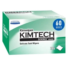 Kimtech 34155 Kimwipes Delicate Task Kimtech Science Wipers, White, 1-