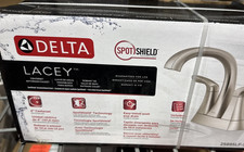 Delta Bathroom Centerset Faucet Lacey 25895LF Centerset Chrome Finish