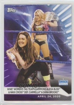 2021 Topps WWE Women's Division Purple /99 Alexa Bliss Nikki Cross #9 04br