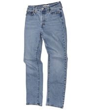 Levi  s Wedgie Straight Jeans Womens 25 High Rise Button Fly Denim