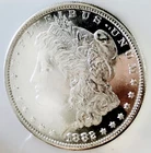 1882 S MORGAN DOLLAR MONSTER BLACK & WHITE CAMEO DMPL! GEM BU++UDM WOW NR #64511
