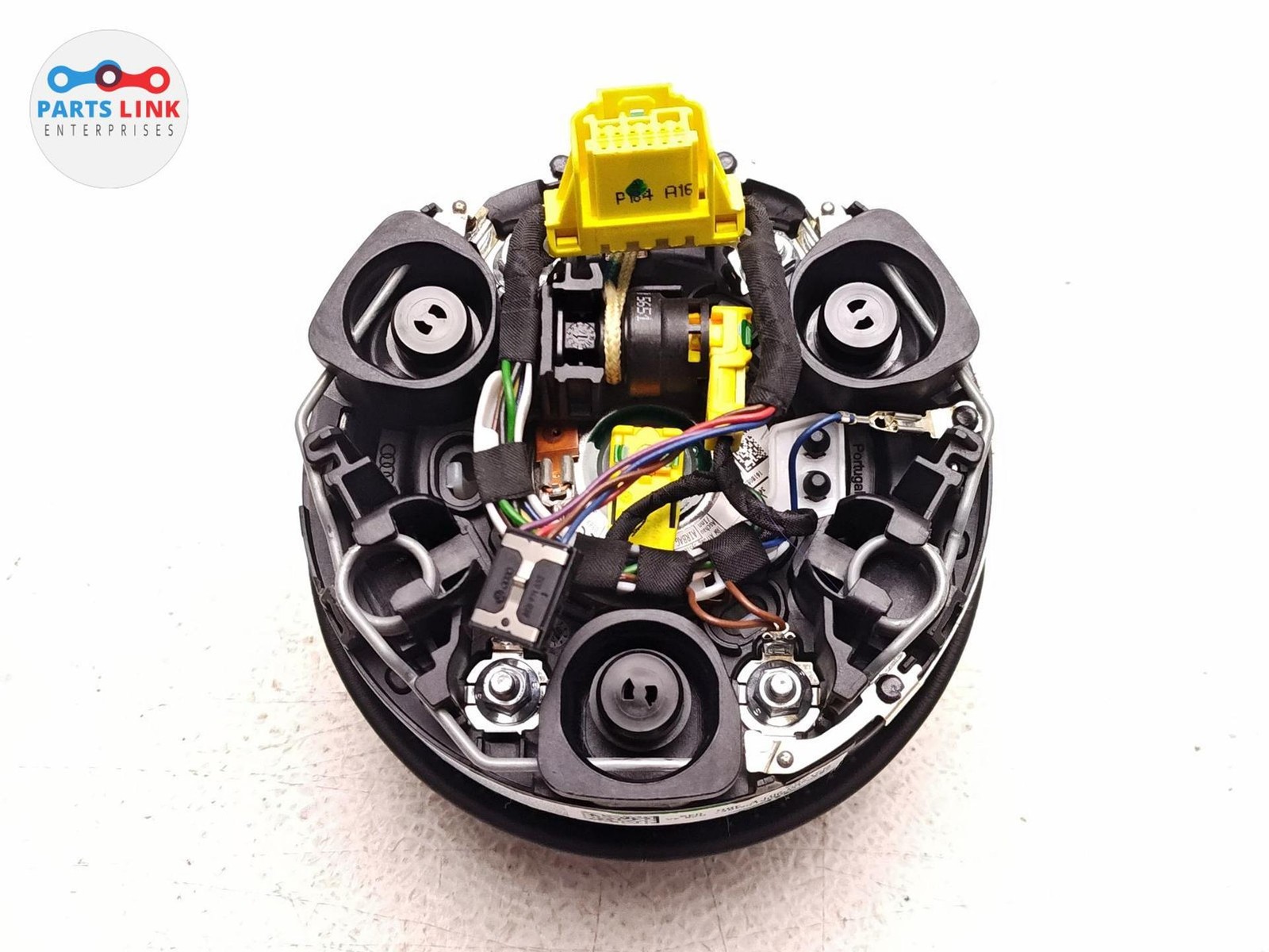 2016-20 BENTLEY BENTAYGA DRIVER STEERING WHEEL AIRBAG HORN BLACK AIR BAG 636