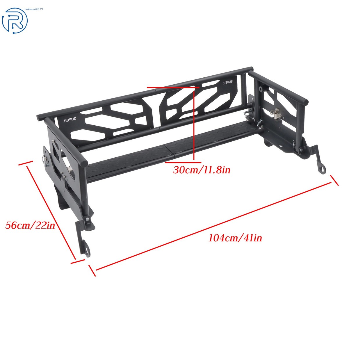 【しま香田】EC7 WX700 EXPRO エクステンダー Fit For Honda Pioneer 700-4 1000-5 Black Rear Cargo Bed Extender