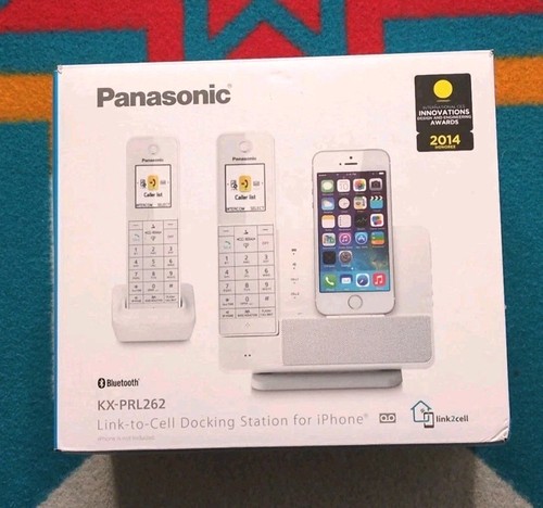 Panasonic Home Phone Answering Link 2 celle docking station per iPhone KX-PRL262 - Foto 1 di 8