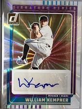 2025 Panini Donruss William Kempner Sticker Autograph #SG-WKP Miami Marlins