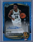 Bowman #CPA-TY Tounde Yessoufou Chrome Prospect Autographs Blue X-Fractor #/150