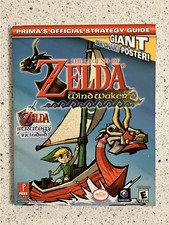 Official Legend of Zelda: Wind Waker Strategy Guide Game Cube by Prima w/ Map