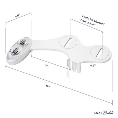 Luxe Bidet W85 Fresh Water Dual-Nozzle Self-Cleaning Non-Electric  