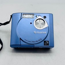 FUJIFILM FinePix 40i Digital Camera Blue AA Battery Powered No Box Used