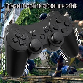 Diswoe Controller for PS-3, Wireless Bluetooth Gamepad BLACK