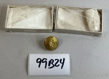 Civil War Rhode Island Militia Button Civil MFG Co Waterbury state seal 99B24