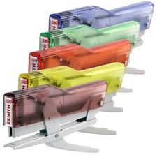 CUCITRICE A PINZA 590 FUN ROSSO TRASPARENTE PER UFFICIO E SCUOLA