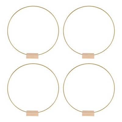 4 PCS 12--Metall-Blumenring-MittelstüCk für Tisch, Metallkranzring mit 1799
