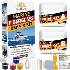 Marine Fiberglass Repair Kit for Boats, Gel Coat Repair Kit for Boat Color Match