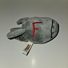 Bomba de cianuro y felicidad F peluche gris rojo 6" juguete de peluche mordaza regalo