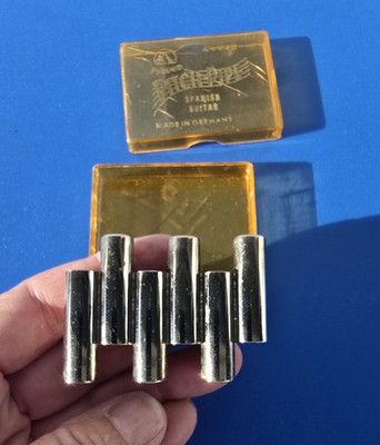 Pyramid Pitch Pipe Spanish Guitar Tuner Made In Germany Yellow Plastic Box