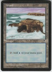 Island (Crashing Waves) - Tempest #336 - Magic: The Gathering