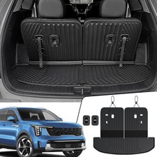 Cargo Mat with Backrest Mats 2-in-1 for 2021-2024 2025 Kia Sorento 6/7 Seats