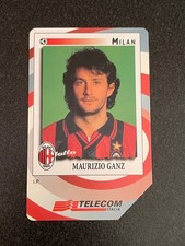 Scheda Telefonica Maurizio Ganz Gli introvabili Panini 1997 1998 Milan Carta