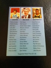 Larry Bird Indiana Dean Smith David Robinson NAVY 1992 Courtside BOX COVER CUT 