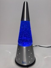 2000 Lava Lite Model 6631 Wizard Series Glitter Lamp - Blue Glitter