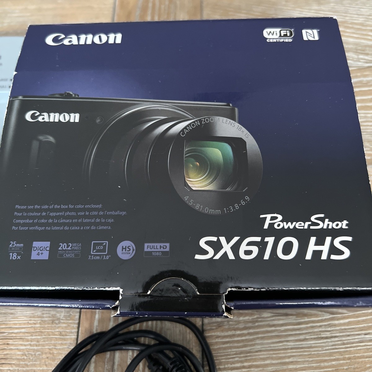 Canon Powershot SX610 HS Digital 20.2mp Camera w/ Canon 18x Zoom 