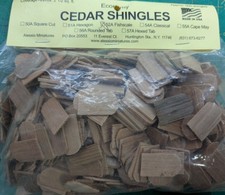 Dolls House 12th scale   Cedar Roof Shingles   ROUND  AA02