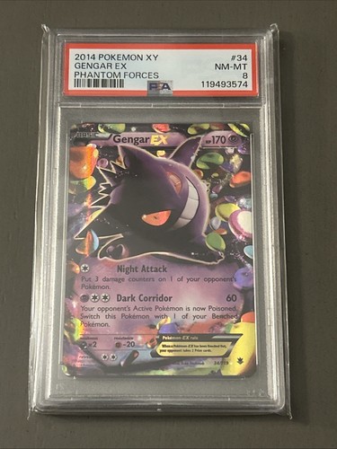 Gengar-EX graded PSA 8 for sale on eBay