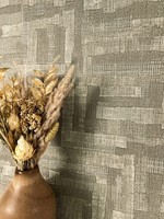 Newroom Vliestapete Taupe Textiloptik Streifen Modern Grafisch Wohnzimmer Edel