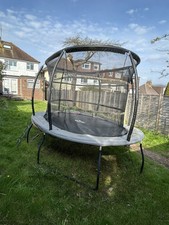 Telstar 9ft x 13ft Oval Trampoline Jump Capsule MK3 And New Spare Jump Mat & Net