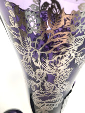 Glass Purple Collectible 1900-1919 Time Period Manufactured Vases