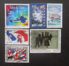 FRANCE-1998- N°3186 - 3188 et 3194 au 3197 oblitérés