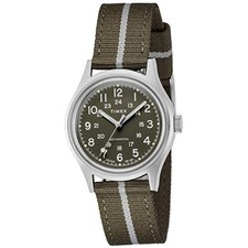 Orologio meccanico camper TIMEX MK1 TW2U69000 quadrante verde carica manuale ...