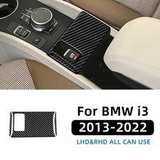 For Bmw I3 2013-2022 Carbon Fiber Interior Trim 6pcs Set Black Carbon Lhd