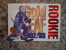 FELIX POTVIN 1992-93 GOLD LEAF ROOKIE CARD #4 OF 15 NMT TORONTOMAPLE LEAFS. rookie card picture