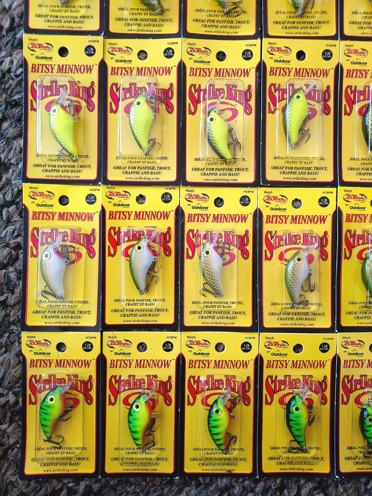 40 Strike King Bitsy Minnow Squarebill Crankbaits Bass Crappie Fishing Lures Lot - Image 5