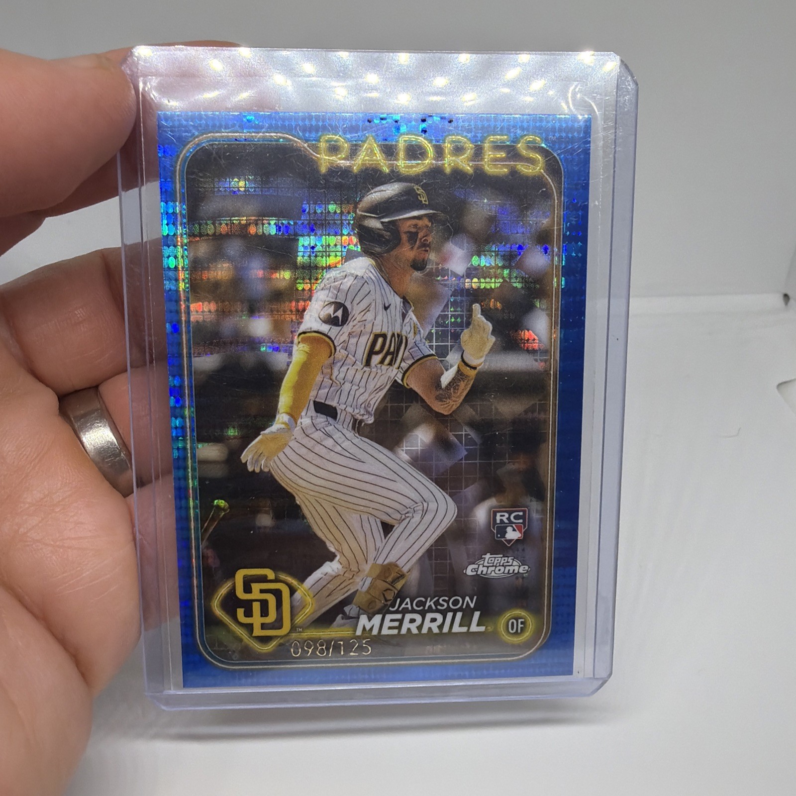 2024 Topps Chrome - Jackson Merrill #207 Blue Sonar Refractor /125 (RC)