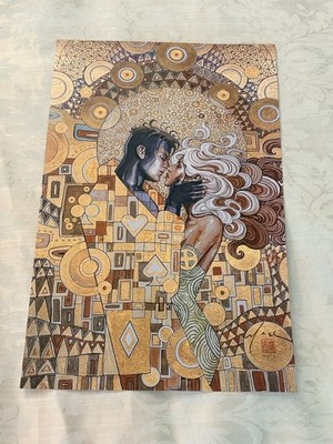 Rogue Gambit Klimt Kiss Art Print SIGNED by David Mack 11 x 17