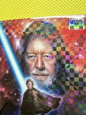 Topps Star Wars Galaxy 2025 Luke Skywalker And Obi-Wan #51 X Fractor Alpha /10