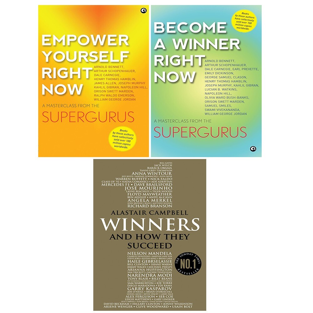 Empower Yourself Right, Become a Winner Right, Winners Alastair Campbell 3 Books