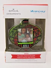 NEW Hallmark Ornament 2022 Mahogany Festive Photo Holder Frame B34
