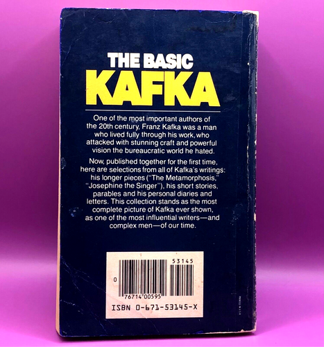 THE BASIC KAFKA by Franz Kafka (1979 paperback) FAST SHIPPING - Imagen 3 de 4